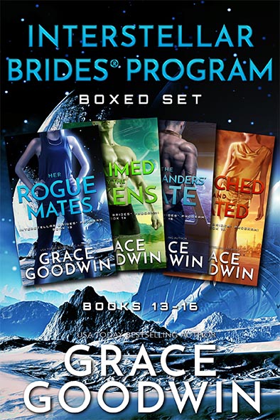 book cover for Interstellar Brides Program Boxed Set 13-16 by Grace Goodwin
