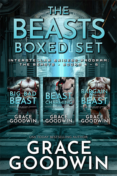 book cover for The Beasts Boxed Set – Books 4-6 by Grace Goodwin