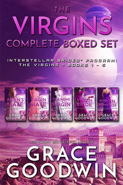 book cover for The Virgins – Complete Boxed Set by Grace Goodwin