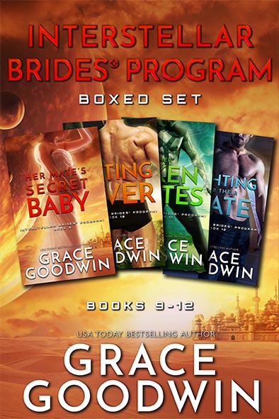 book cover for Interstellar Brides Program Boxed Set 9-12 by Grace Goodwin