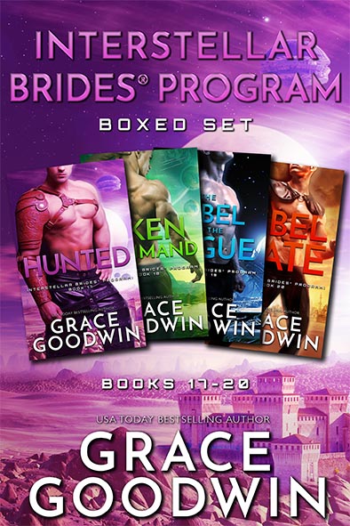 book cover for Interstellar Brides Program Boxed Set 17-20 by Grace Goodwin